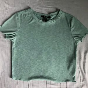 F21 Mint Green Crop Top